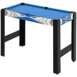 MINI-MULTIGAME-SPIELTISCH MDF Blau Schwarz