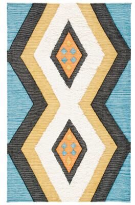 SAFAVIEH Handmade Kenya Siya Boho Tribal Diamond Wool Rug