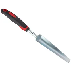 Relaxdays Unkrautstecher, Pflanzenstecher zur effektiven Unkrautentfernung, ergonomischer Griff, L: 37,5 cm, schwarz-rot