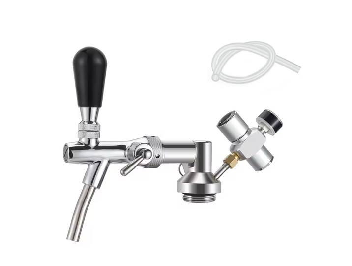 Distributeur de fût de robinet de bière, Kit de culture de mini fût de brassage avec robinet de bière, Mini régulateur de Co2 à pression réglable, lance de baril de bière
