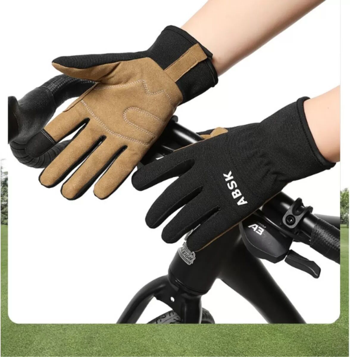 INF ABSK Schwarze Gartenhandschuhe für den Außenbereich – Touchscreen, Anti-Rutsch, Durchstichfest XL