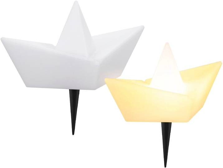LED Solarleuchte OTTO HOME Quirrell, 2er Set LED-Solar Schiff , weiß, 2 Stk., Leuchten, LED Solarleuchte, mit Erdspießen