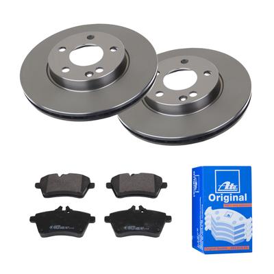 ATE Bremsensatz, Scheibenbremse 1420-22114 Vorderachse belüftet 276mm 22mm für Mercedes