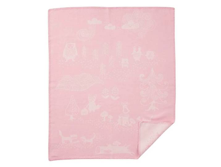 Klippan Yllefabrik Couverture pour enfant Little bear rose