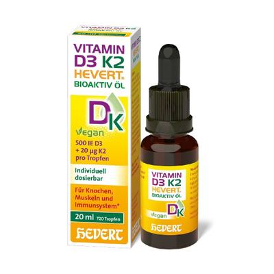 Vitamin D3 K2 Hevert Bioaktiv Öl 20 ml