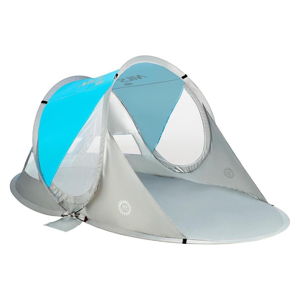 Nils Grosses faltbares Strandzelt NC3142 blau (1 kg, 4 Personen) (5907695545272)