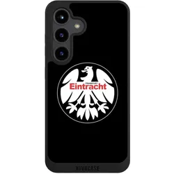 Nivocase Handyhülle für Samsung Galaxy S24 Hülle NIVOpure Case Schwarz Eintracht Frankfurt Offizielles (Samsung Galaxy S24), Smartphone Hülle, Schwarz