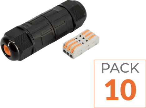 Bemko Connecteur étanche IP68 3 fils 1,5mm2 - Pack de 10