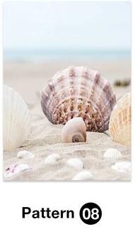 Inspire Essentials Tropical Beach Shell Wall Art Canvas Ocean Aesthetic Living Room Decor 8 21x30cm No Frame