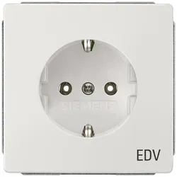 Siemens 5UB1825 DELTA style Steckdose mit Bedruckung EDV, titanweiß