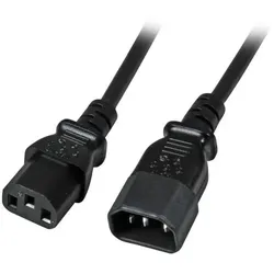 EFB Elektronik EK503.0,5 Stromkabel Schwarz 0,5 m C14-Koppler C13-Koppler