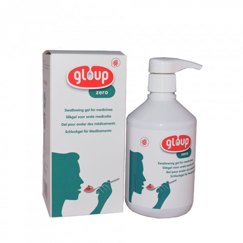 Gloup Zero Medikamenteneinnahme Gel Himbeere 500 ml