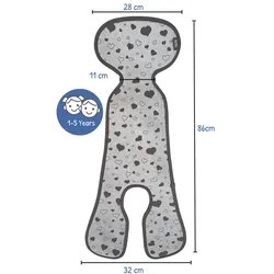 Heckbo Auto Sitzauflage Baby Herzen-Design