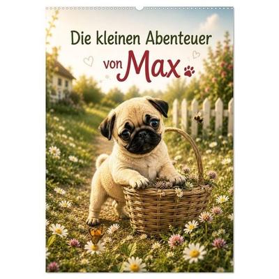 Die kleinen Abenteuer von Max (Wandkalender 2027 DIN A2 hoch), CALVENDO Monatskalender