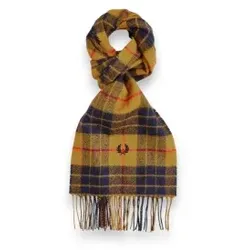 Fred Perry für Herren. C3338 Schal aus beigefarbener Lammwolle (OSFA), Lässig