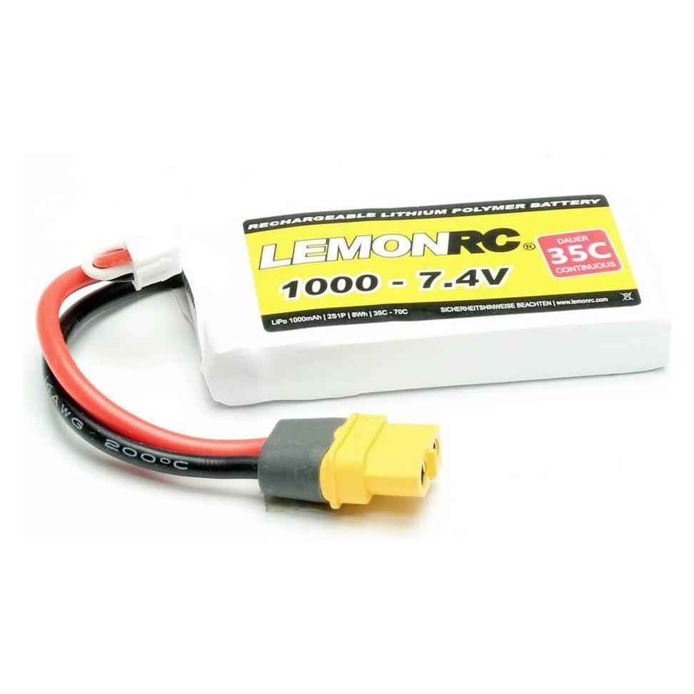 Pichler LEMONRC XT 1000 - 7.4V (35C) Lipo Akku (1000 mAh, 7.40 V) (15708)