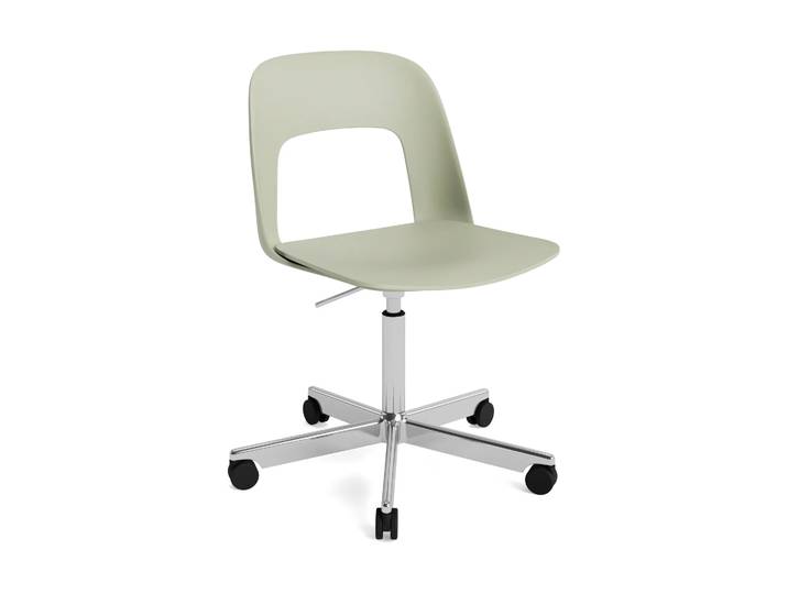 HAY Layout Chair 141 Stuhl Bottle green-polerad aluminium