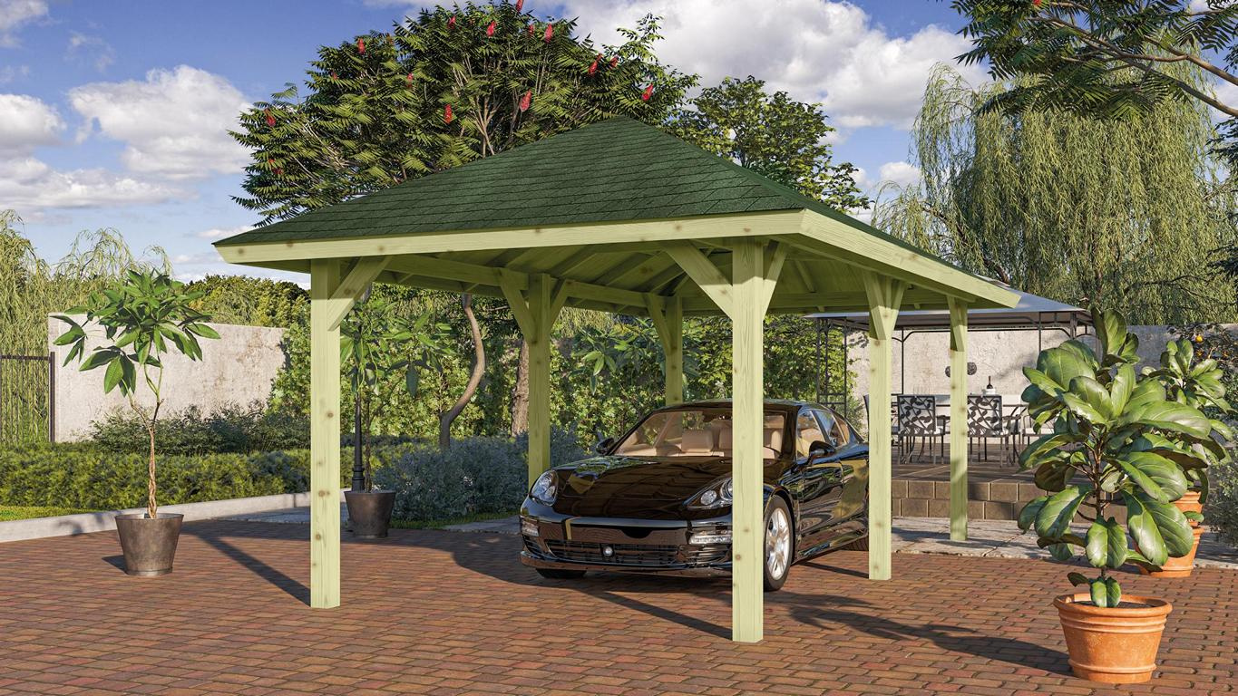 KARIBUHOLZT Pavillon Bergen 2, 265x517x290 KDI 08430646
