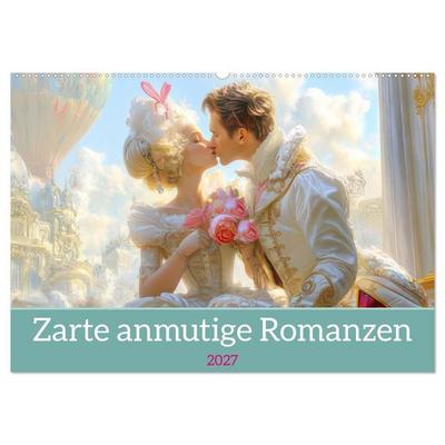Zarte anmutige Romanzen (Wandkalender 2027 DIN A2 quer), CALVENDO Monatskalender