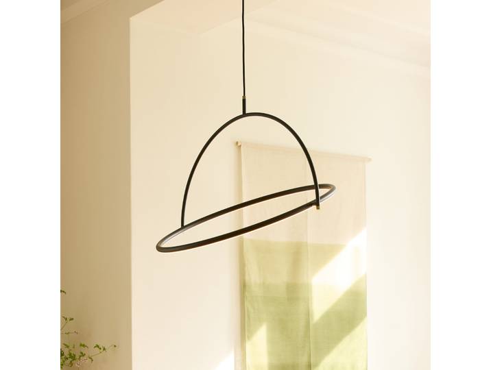 TILT LED-Hängelampe, Ø 60 cm, schwarz, stepdim - Halo Design - Esszimmer - Metall - Einflammig
