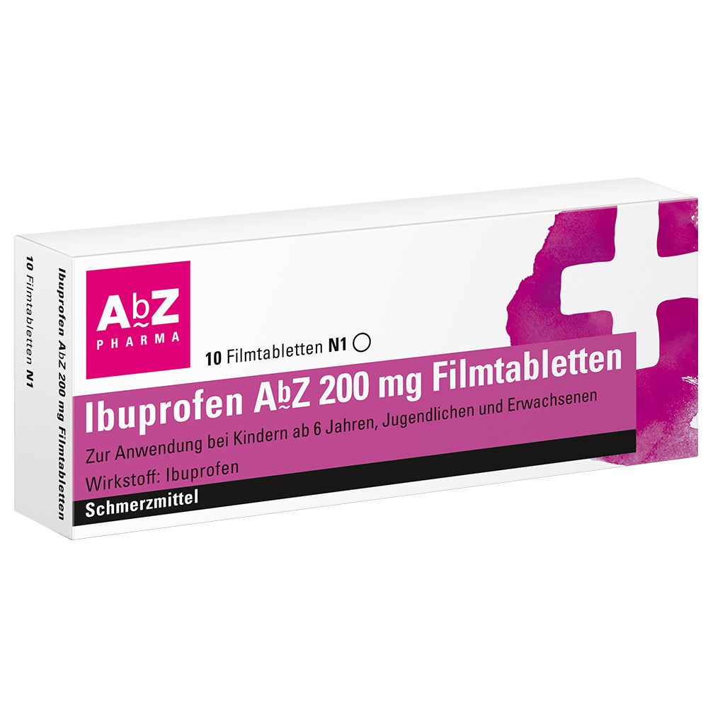 Ibuprofen AbZ 200 mg Filmtabletten 10 St