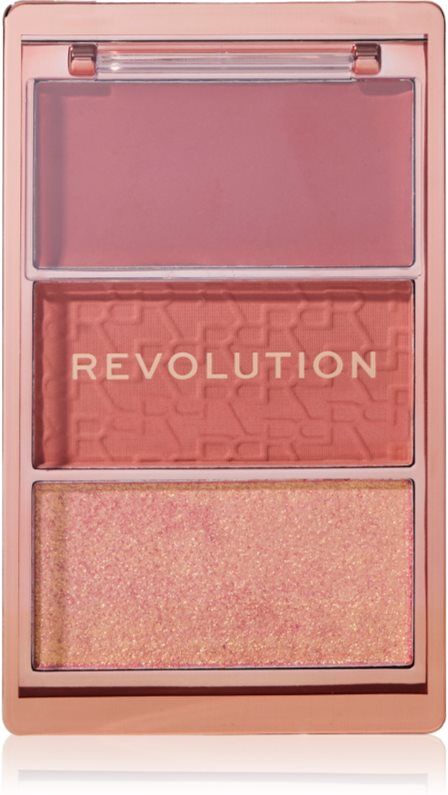 Revolution Blush Icon Palette blusher palette shade Aura Points Rose 9.8 g