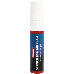 Tourna- Stencil Ink Marker Signierstift -rot