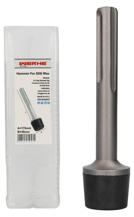 Selius Rubberen Hamer voor Boorhamer, SDS Max, Ø 36 mm, Lengte 170 mm