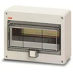 ABB 1SLM012650A0000 IP55 EUROPA Verteilerkasten, 10 Module Grau RAL7035, Wandmontage, 1 Reihe M126500000