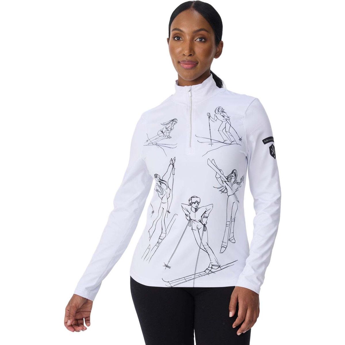 Krimson Klover Sketch Girls Top white/black (903) XL KK-F26501-903-XL