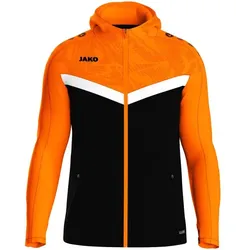 Jako Kapuzenjacke Iconic Kinder - schwarz/neonorange - 152