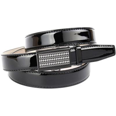 Ledergürtel ANTHONI CROWN, Damen, Gr. 75, schwarz, Leder, unifarben, Gürtel Ledergürtel, Schmaler Business-Lackledergürtel