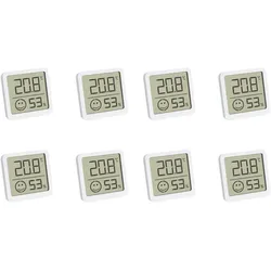 TFA Digitales Thermo-Hygrometer 30.5053.02.04, 8 Stück, weiss, Thermometer + Hygrometer, Weiss