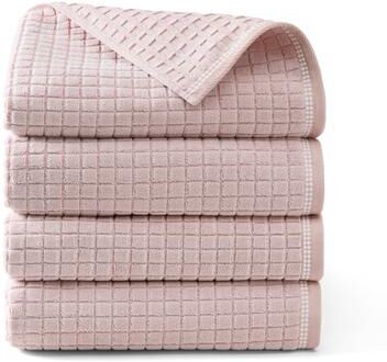 "TOWN & COUNTRY EVERYDAY 4-Piece Textured Windowpane Bath Towel Set - 30""x58"""