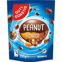 GUT&GÜNSTIG Peanut & Choco dragierte Erdnüsse 250,0 g