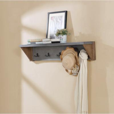 The Gray Barn Enchanted Acre 40-inch Coat Hook with Shelf