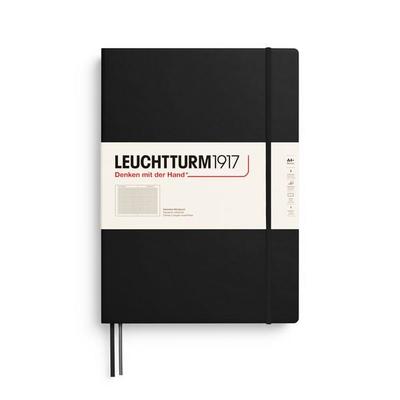 LEUCHTTURM1917 Notizbuch Master Classic (A4+), Hardcover, 235 nummerierte Seiten, Schwarz, Kariert, Gebundene Ausgabe von , Leuchtturm1917