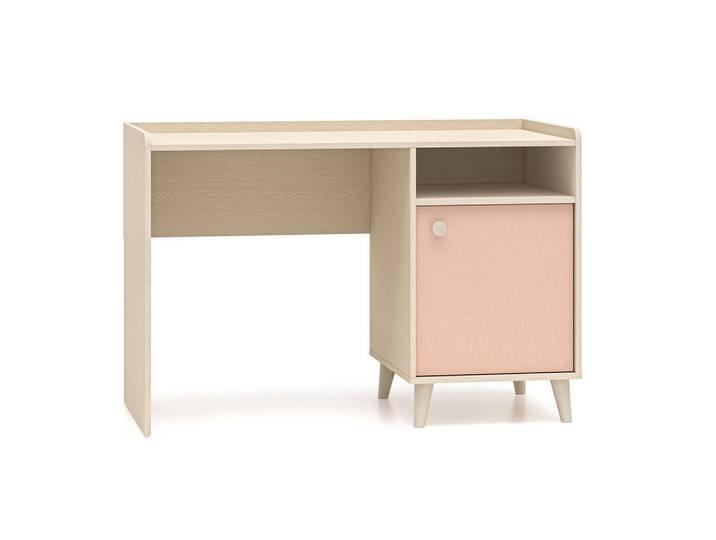 Feldmann-Wohnen Schreibtisch Mevel Wüstensand / Millennial Pink 120 / 58 / 80cm, Braun, Pink, 120x80x58 cm, Büromöbel, Schreibtische, Schreibtische