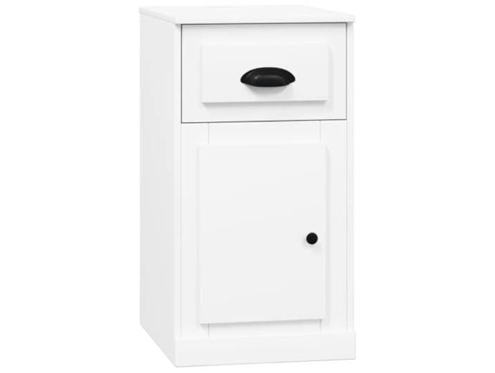 Heofavd Beistellschrank mit Schublade Weiß 40x50x75 cm Holzwerkstoff