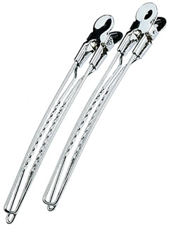 Efalock Haarschneideklammern 51821 - Silber 5182199002