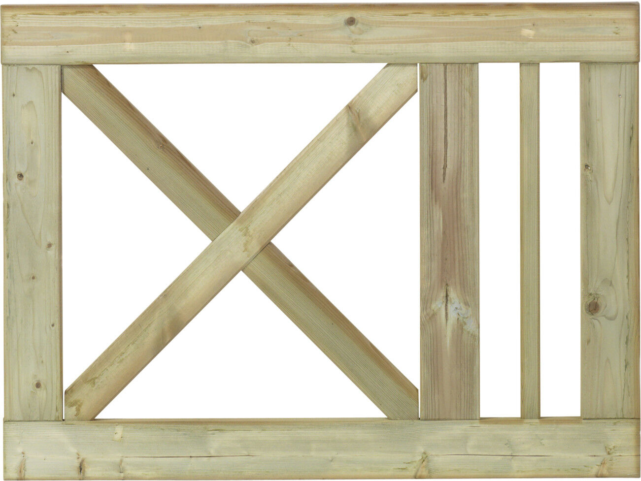 Plus Einzeltor Schloss Holz 100 × 75 cm natur