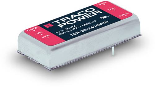 TracoPower TEN 20-2412WIN DC/DC-Wandler, Print 24 V/DC 12 V/DC 1.67A 20W Anzahl Ausgänge: 1 x Inhalt 1St.