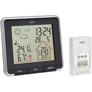 TFA Wetterstation 35.1153.01 LIFE, Funk, digital, mit Außensensor, Wettervorhersage, LC-Display & 4 Messwerten