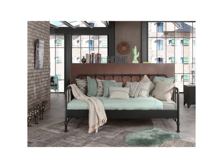 Vipack Kinder-/Juniorbett, Schwarz, Metall, 90x200 cm, Kinderzimmer & Jugendzimmer, Kindermöbel, Kinderbetten