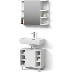 BADMÖBEL-SET Fucino, Weiß, 2-teilig
