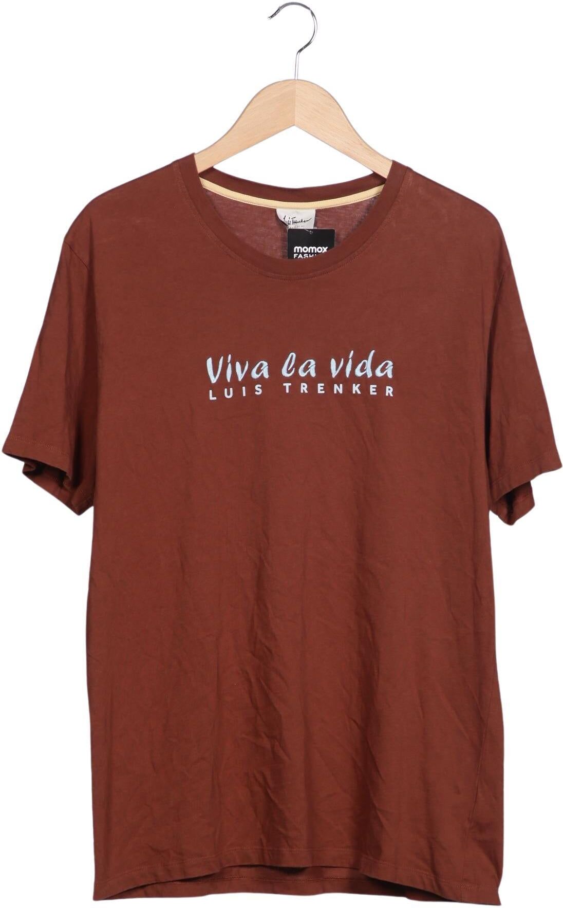 Luis Trenker Herren T-Shirt, Braun, Gr. XL, Baumwolle - Second Hand