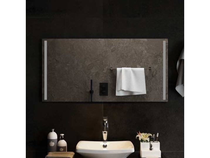 ELORAN®Miroir de salle de bain LED avec miroir - Transparent - 100x50 cm - Accessoire salle de bain Moderne_00414669