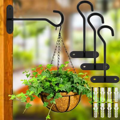 Uplifted Trends Heavy Duty Metal Plant Hooks For Hanging Baskets Bird Feeders Lanterns Wind Chimes Wall Mounted Outdoor Decoration Heavy Duty Metal Plant Hooks For Hanging Baskets Bird Feeders Lanterns Wind Chimes Wall Mounted Outdoor Decoration