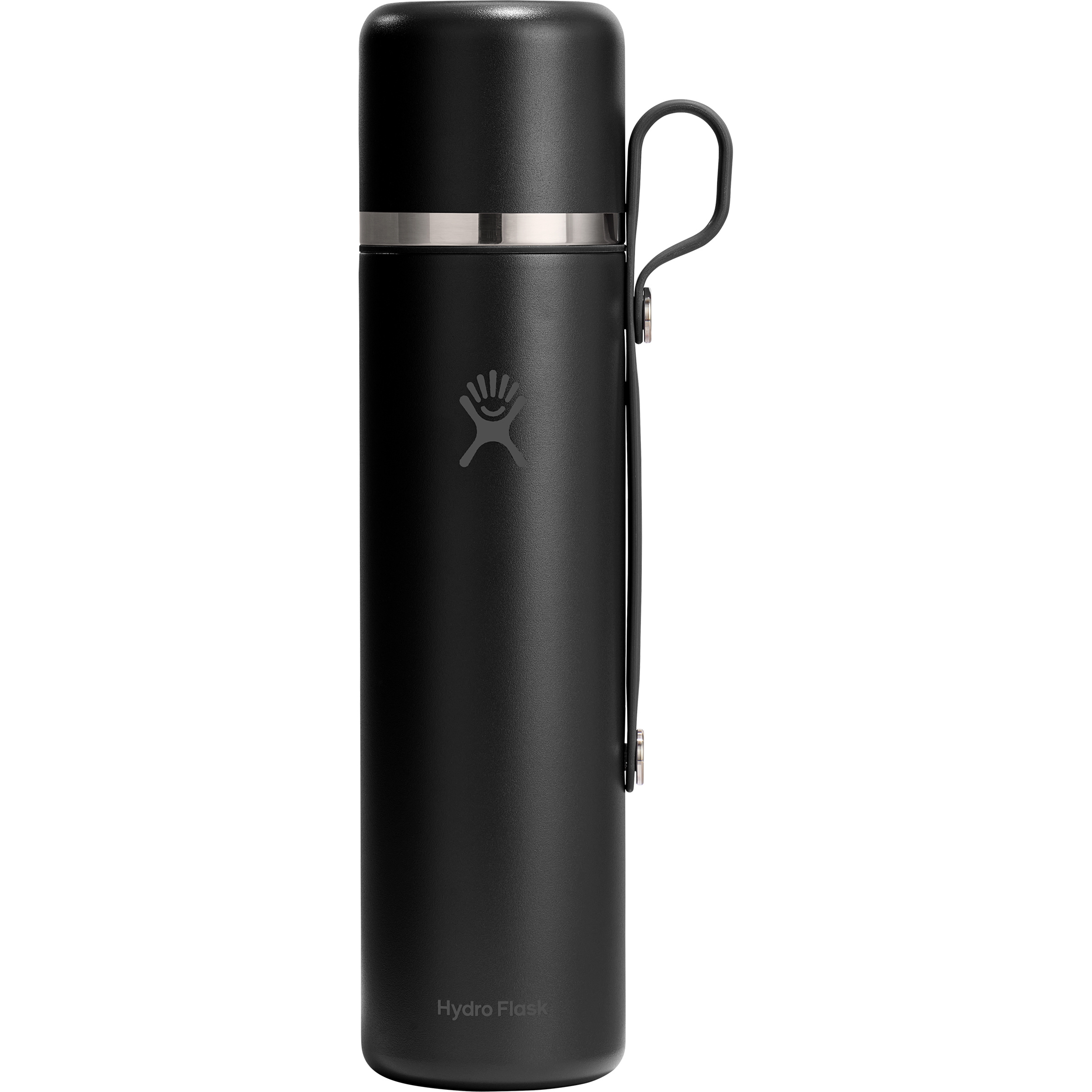 Hydro Flask 36oz Hot Isolierflasche mit Becher Isolierflaschen schwarz Größe 1L Camping