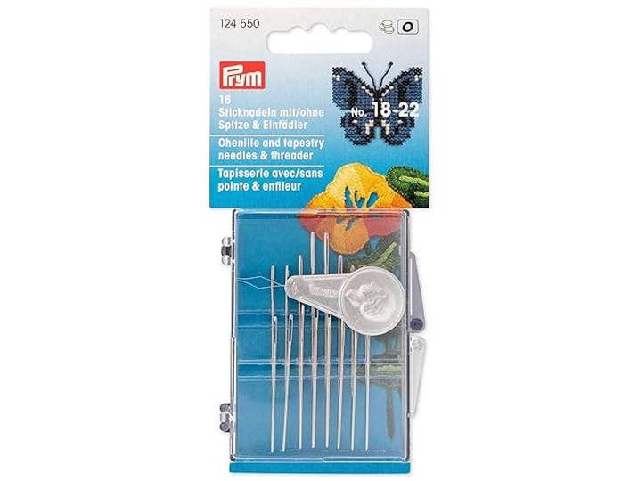 Prym - Prym Borduurwerknaalden No.18-22 met threader - 1 Stuk